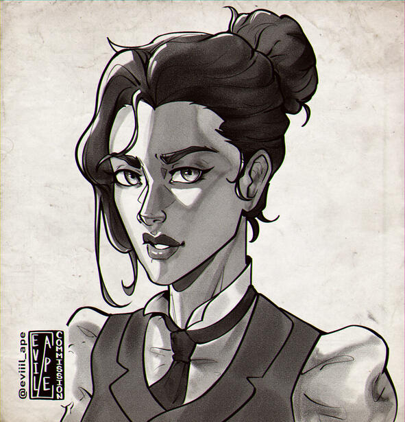 Headshot Lineart sketch