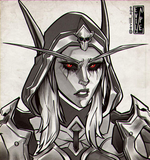 Headshot Lineart sketch